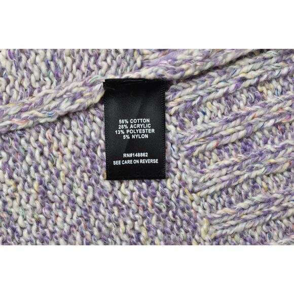 Torrid Women's Plus Size 2 Marled Cable Knit Mock Neck Sweater - Picture 8 of 8